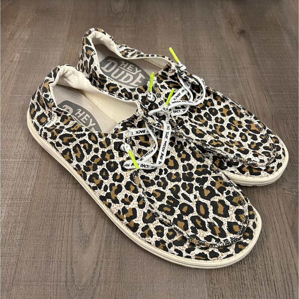 Hey Dude Wendy Cheetah Print Slip-on Shoes